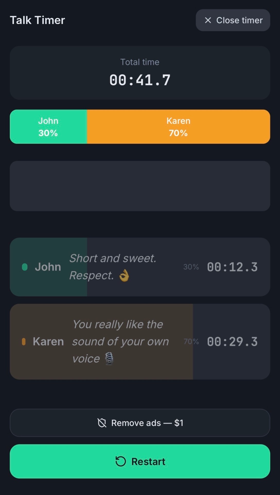 Talk Timer